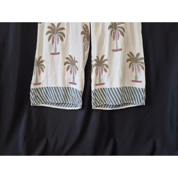 Roller Rabbit Womens Multicolor Morjim Palm Emanelle Jumpsuit Medium - Picture 5 of 13